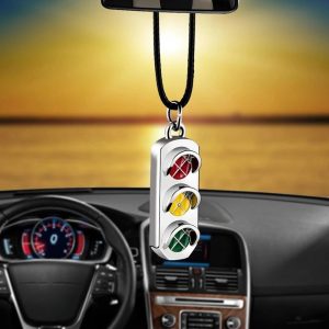 Mini Traffic Light Car Pendant Rear View Mirror Hanging Ornament