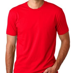 Next Level 3600 Unisex Cotton T-Shirt - Red - 5XL