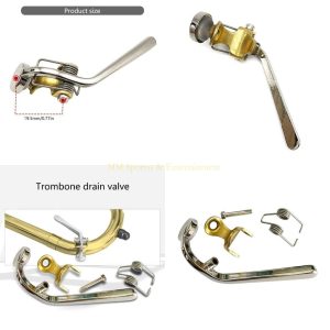 Precision Trombone Water Key Replacement Spit Valve Durable Brass Instrument Accessory