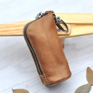 Premium Leather Key Case Stylish Car & Home Key Holder Pouch