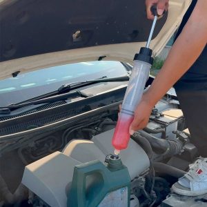 Premium Manual Automotive Fluid Extractor & Oil Transfer Pump Vacuum Pump Oil Changer Syringe Tool