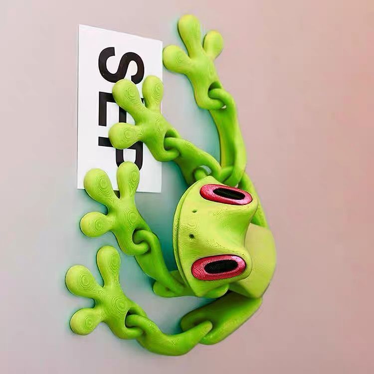 Printed Movable Tree Frog Magnet Desk Toy