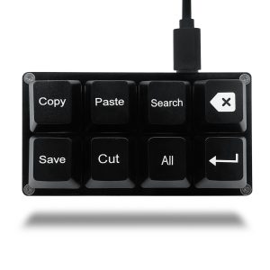 ProKey 8-Key Programmable Macro Keypad - Compact USB Shortcut Controller for Gaming & Productivity