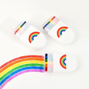 Rainbow Crayon Set for Birthday Parties Colorful Pocket Sized Gift