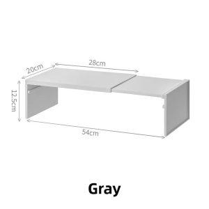 Retractable Kitchen Storage Shelf - Multifunctional Layered Cabinet & Fridge Organizer Rack