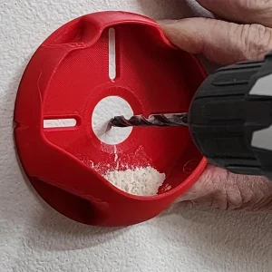 Reusable Drill Dust Collector, Multifunction Dust Box, Red Dust Bowl Device, Dustproof Collection Tool for Drilling