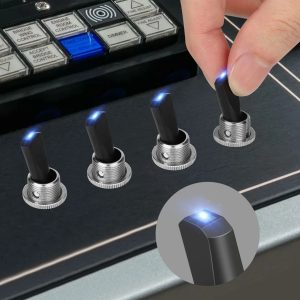 Rocker Switch with Blue LED Light, Pin 30A Toggle Switch