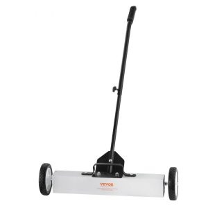 Rolling Magnetic Sweeper with Wheels, Heavy Duty Magnetic Pickup Tool