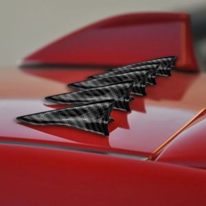 Shark Fin Carbon Fiber Vortex Diffuser for Car Roof Spoiler