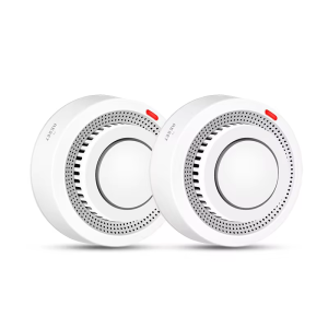 Smart WiFi Smoke Detector Tuya App, Remote Monitoring, Comprehensive Detection, Works with Alexa Google for Home Safety