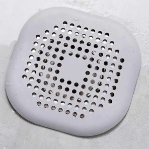 Square Silicone Floor Drain Cover Hair Filter Mat For Bathroom