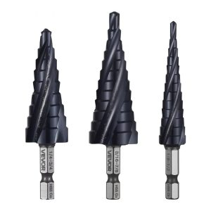 Step Drill Bit Set Cobalt HSS with Hex Shank for Metal Wood Plastic