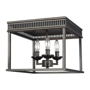 Three Light Flush Mount