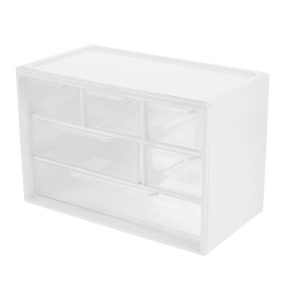 Transparent Organizer for Hair Clips, Jewelry, Keys, Small Tools, Dustproof Clear Plastic Desktop Mini Storage Box