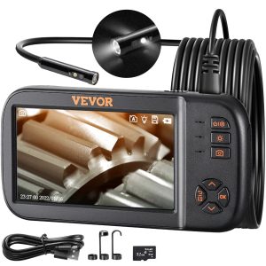 Triple Lens HD Borescope Camera with Screen & Waterproof Inspection System