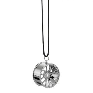 TurboStyle Car Hanging Ornament Wheel Hub Pendant for Rear View Mirror