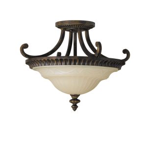 Two Light Semi-Flush Mount