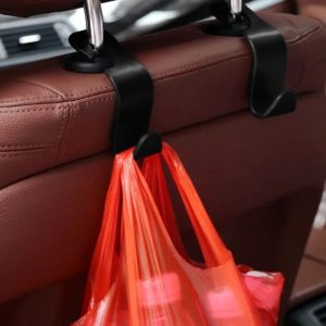 Universal Car Headrest Hanger & Bag Holder