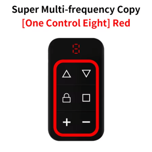 Universal Garage Remote Control Key Duplicator - 8-Channel Multi-Frequency Gate and Door Cloning Controller