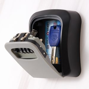 Wall Mounted Outdoor Key Safe Lock Box with Combination Secure Key Storage