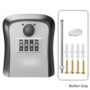 Wall Mounted Password Key Box Secure Durable Anti theft Home Storage Management