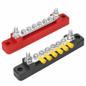 Way Power Distribution Bus Bar Terminal Block, Battery Block for Car, Boat, RV, Marine