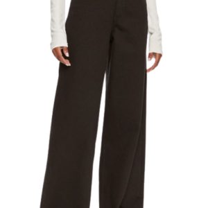 calvin klein jeans HIGH RISE WIDE INFINITE BLACK
