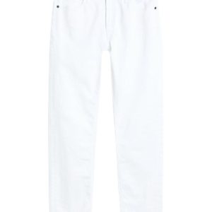 calvin klein jeans MID RISE SLIM ANKLE-WHITE