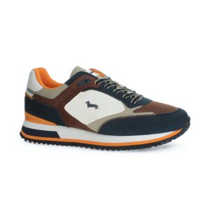 shoes man blue brown