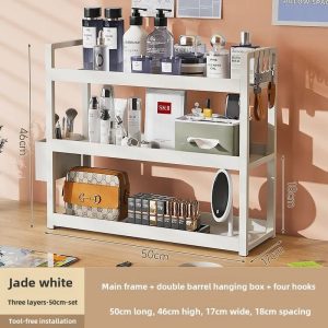 3-Tier Multifunctional Space-Saving Desktop Storage Shelf