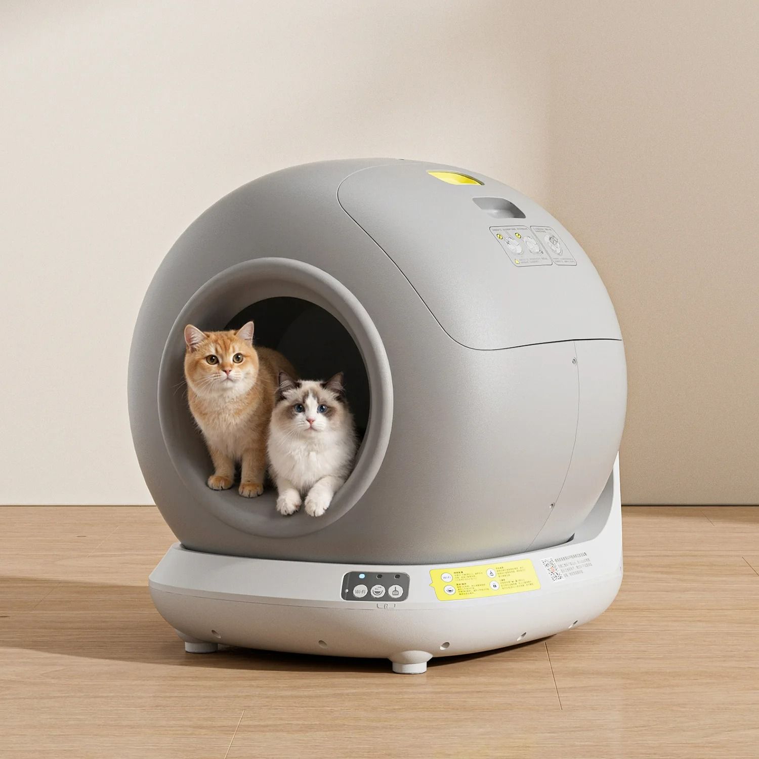 78L Extra-Large Fully Enclosed Smart Self-Cleaning Litter Box