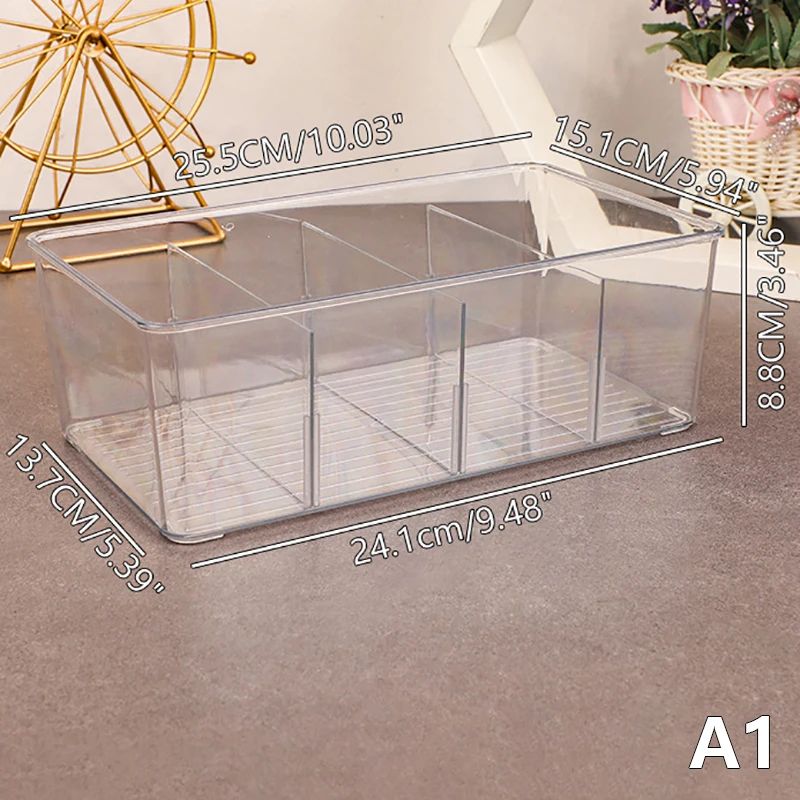 Acrylic Tea Bag Storage Box with Lid