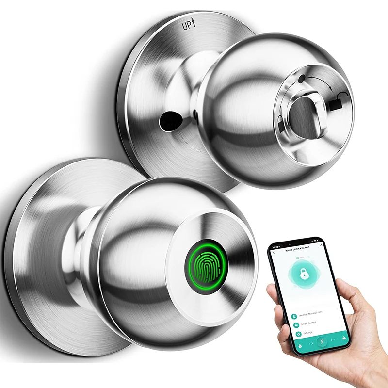 Bluetooth Fingerprint Door Lock with Keyless Entry and App Control