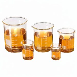 Borosilicate Measuring Lab Glassware, Set Low Form Glass Beaker