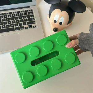 Building Block Creative Tissue Box and Desktop Storage Organizer