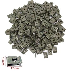 Car Metal U Type Screw Clips Fastener Set Anti Rust
