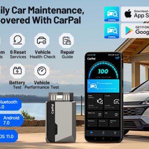 Carpal OBD Scanner for Car, All System Diagnostic Tool, Vehicle Health Check, Smog Check, Battery Test, IOS, Android