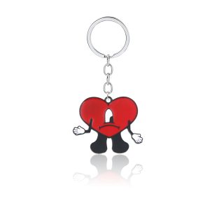 Charming Bunny Heart Keychain Cute Rabbit Keyring Gift