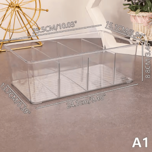 ClearView Acrylic Tea Bag Organizer Box