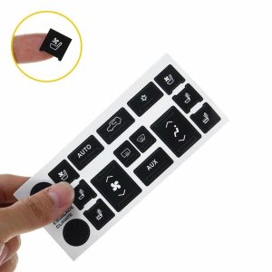 Climate Control Button Repair Decals, A/C Heat Button Overlays, Simple Fix for Worn Out Buttons