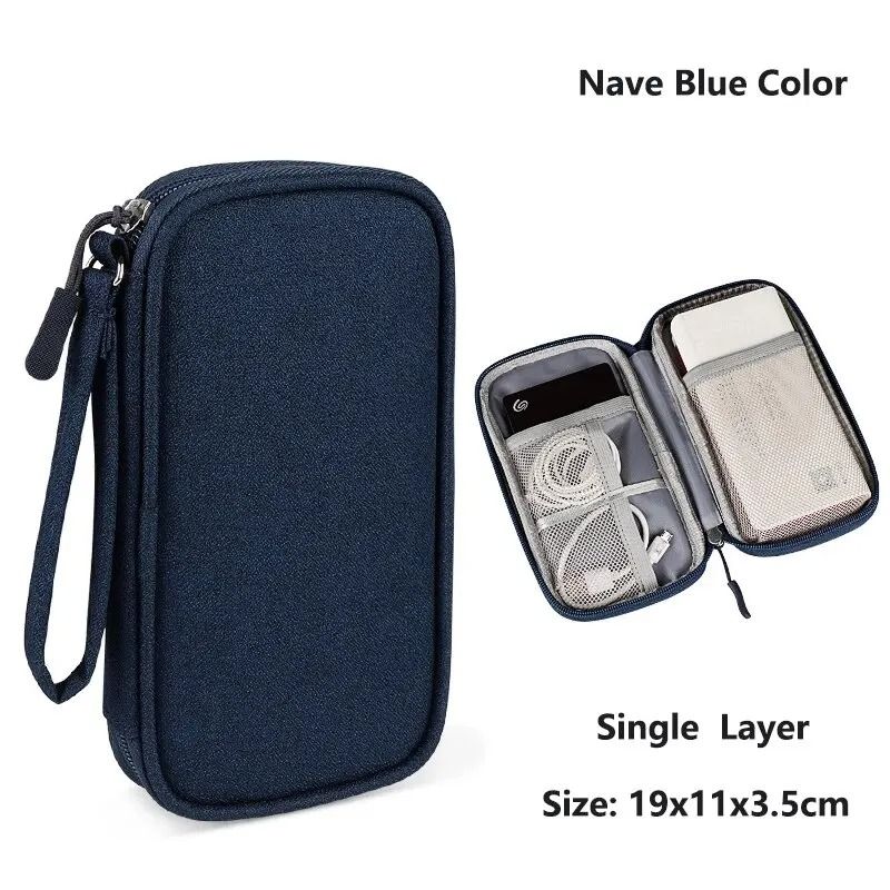 Compact Waterproof Portable Electronics Organizer Pouch