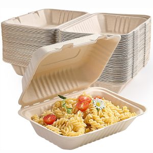 Compostable Takeaway Boxes Heavy Duty Biodegradable Food Containers