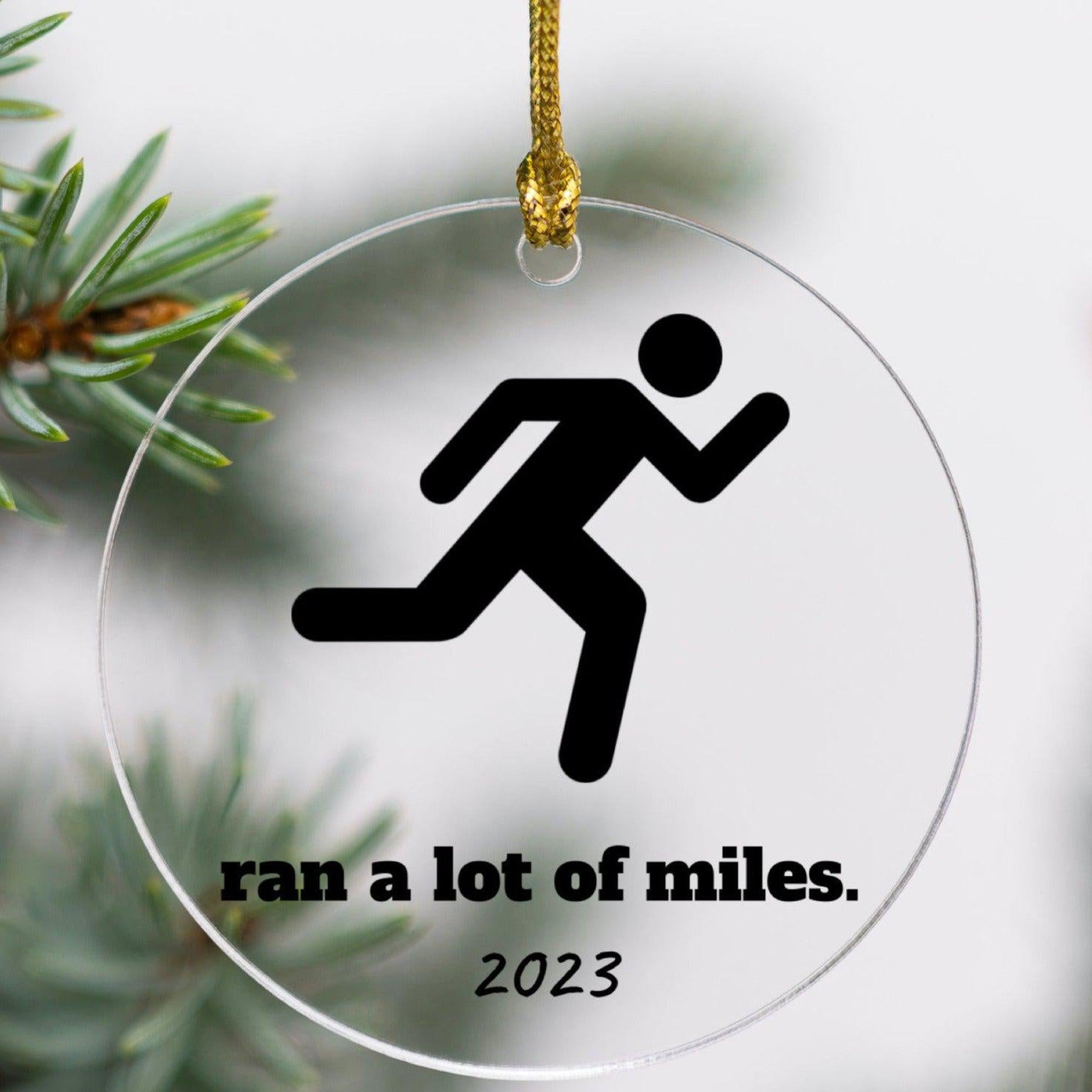 Custom Running Ornament - Acrylic