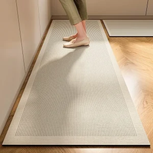 Diatomite Kitchen Floor Mat Anti Slip Fast Drying Sink Area Rug for Wet Floors