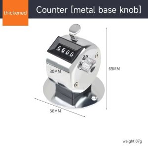 Digital Hand Tally Counter Manual Counting Clicker | 4-Digit Number Handheld Training Counter for Golf, Events & Invento