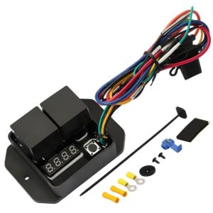 Digital Radiator Fan Controller Kit with Automotive Fan Wiring Harness & Temperature Display