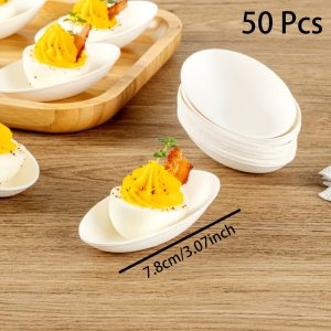 Disposable Tasting Plates Compostable Microwavable & Freezable