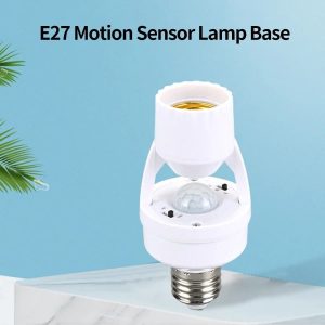 E27 Lamp Base With PIR Motion Sensor Human Induction Detector