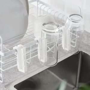 Expandable Dish Rack and Bottle Drainer Shelf
