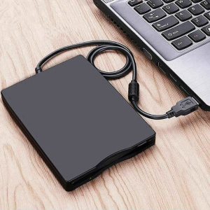 External USB Portable Floppy Disk Drive Reader, FDD for PC Laptop, Compact USB Disk Drive for Data Storage